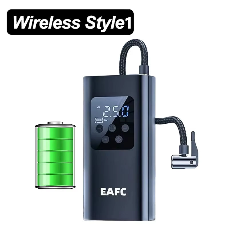 Car Air Pump Air Compressor 12V 150PSI Electric Wireless Portable Tire Inflator Pump for Motorcycle Bicycle Car Tyre Ball